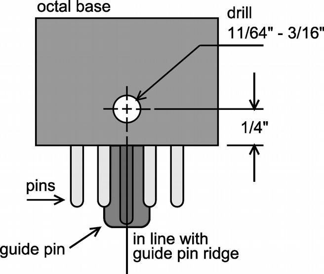 Step 1 With a sharp hobby knife, enlarge the holes at the ends of pins 3 and 8 (drawing 5.1).