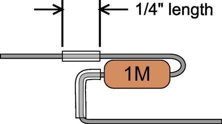 ohm resistor as shown in drawings 5.