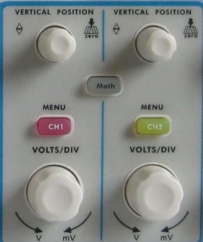 Introduction to the Vertical System Shown as Fig.4-9, there are a series of buttons and knobs in VERTICAL CONTROLS.