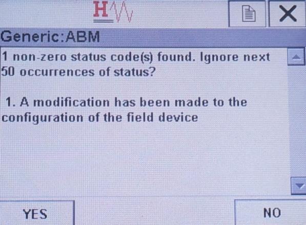 Non-zero Status Screens 2-16 When a calibration value is changed in the Radar a configuration change flag bit is set in the resulting HART status code.