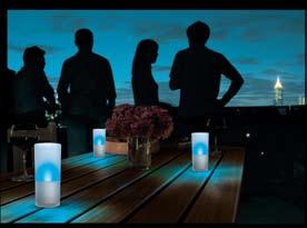 IMAGEO Glass CandleLights White, Blue, Red IMAGEO Glass CandleLights White, Blue, Red D Dimensions in mm C D 125 55 CandleLight C Safe to use - LED technology Wireless induction charging Cool to the