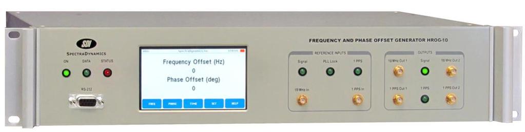 HIGH RESOLUTION PHASE AND FREQUENCY OFFSET GENERATOR US Patent 6,278,330 HROG10 DESCRIPTION The HROG10 is a highresolution phase and frequency offset generator.