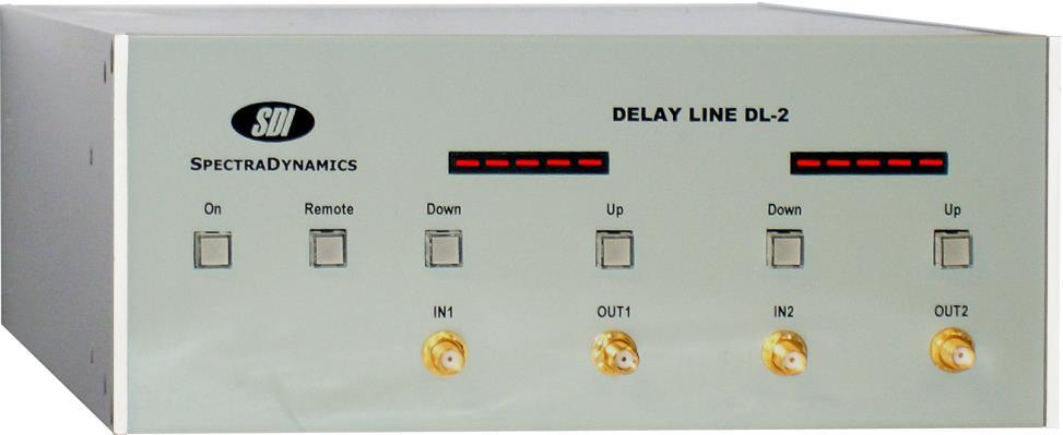 DELAY LINE, DL2 SDI DESCRIPTION The DL2 is a delay line unit that may contain up to two line stretchers each providing 250 ps of time delay.