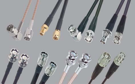 off-the-shelf coaxial cable assemblies for 50 ohm and 75 ohm applications. Visit www.l-com.