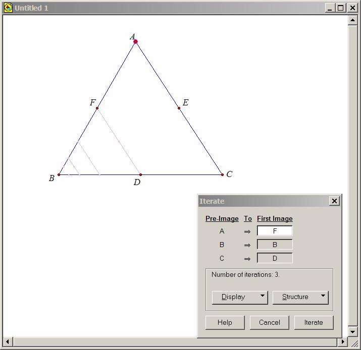 Fractals Part A Create a sketch to investigate the properties of the Sierpinski Triangle fractal. Start The Geometer s Sketchpad. Open a new sketch.
