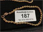 187 9ct gold rope