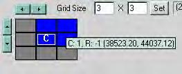 Specifying the column / row number of grids Specify the number of columns and rows for the current grid by either typing in the numbers and clicking Set button or incrementing/decrementing them with