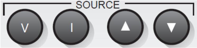 Press the V or I button in the Source group. 2.