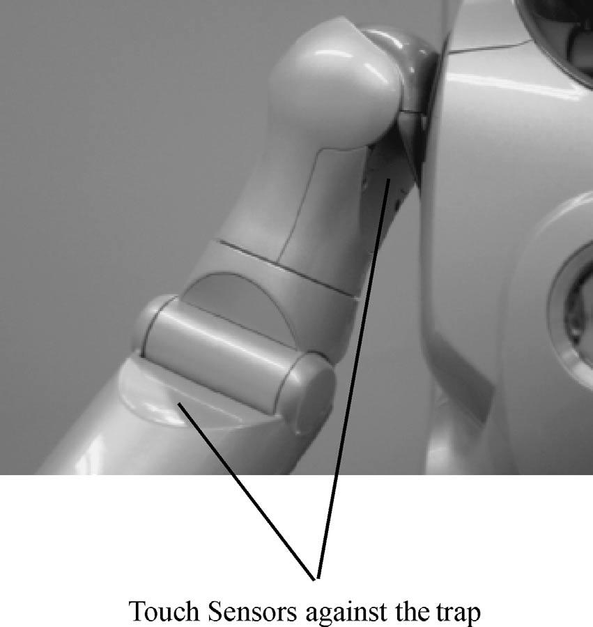 A small biped entertainment robot 1045 Figure 7. Location of the touch sensors. The position of the ZMP is obtained from the following equation.