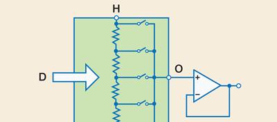 Resistor based architectures (ch. 3.3) Resistive divider.