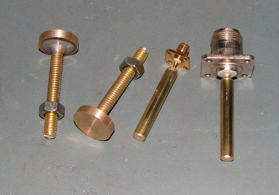 FIGURE 4. TUNING DISKS AND PROBES TOOLS AND CONSTRUCTION MATERIALS 1. Band saw (sabre saw works, but use plenty of cutting oil) 2. Solvent (For cleaning taps) 3. Tap Lube (I use Ultra Lube St.