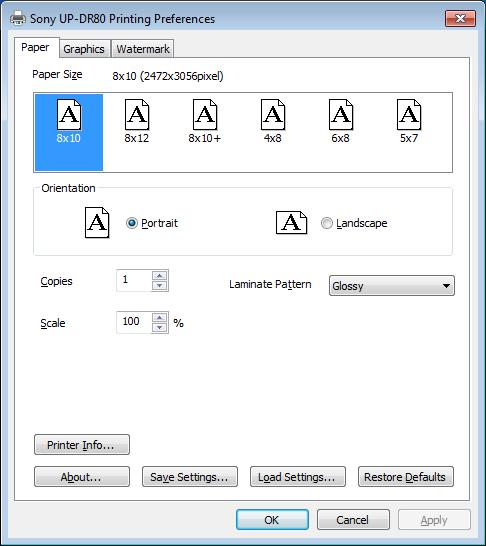 Before you begin printing from applications, open the printer settings screen and configure the settings. [Paper] Tab Settings Configure basic print-related settings.