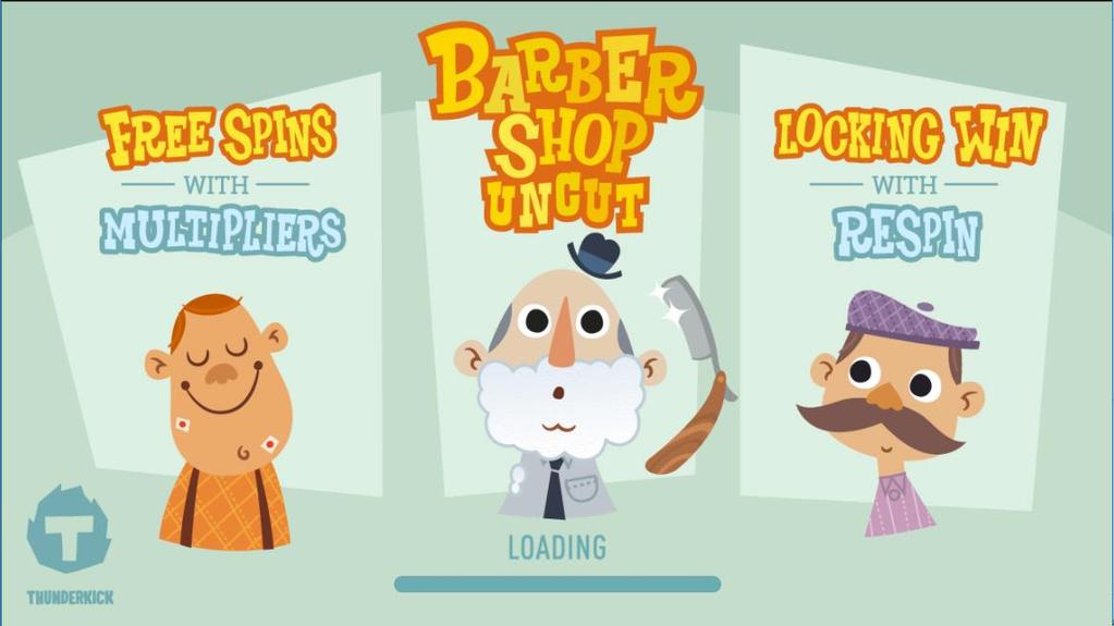 2 Splash Screen The intro shows the Barber Shop