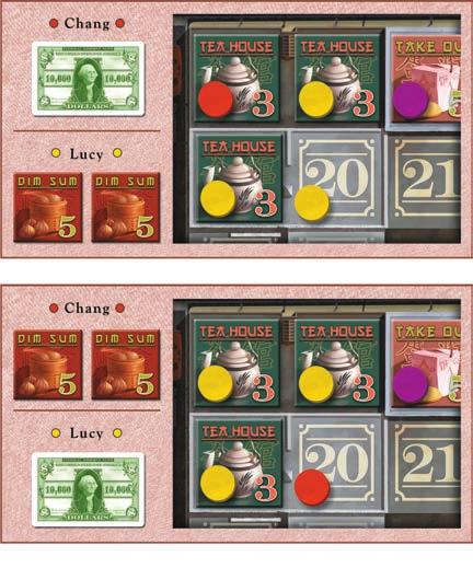 2. Draw Shop Tiles Starting with the first player and continuing clockwise, each player draws new Shop tiles from the bag. The number of tiles every player must draw is shown in Table 1 (page 4).