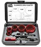 Electrician s Kit Stock # HOS8E in strong molded plastic case Designed for electricians. This kit contains pipe entrance sizes for pipe and conduit through 2".