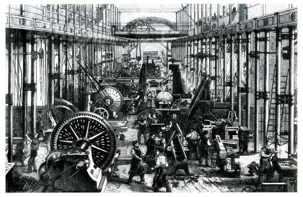 The Industrial Revolution began in Great Britain in the late 1700s. It followed the Agricultural Revolution.