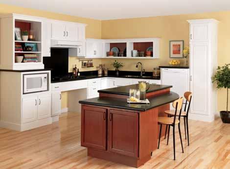 Universal Accessible Pictured: Woodstar Series kitchens offer options that make a kitchen inviting and accessible to all