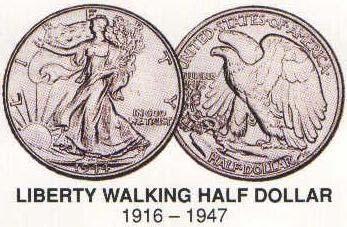 Designed by Adolph Weinman, the same person who designed the Mercury Dime, the Liberty Walking Half Dollar is considered to be one of the most beautiful U.S. coins.