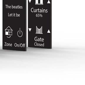 On the temperature and audio screens you can also switch between the available zones of the
