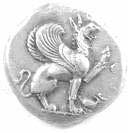 coinage, and at around the same time Abdera did the same. Both mints used their ancestral type of the griffin.