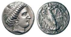 images and allusions to Zeus, who was both god of sky and weather and the lord and giver of victory. 12 A diversity of Olympic coins were struck.