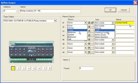 TELETASK Handbook PROSOFT > O Interfaces: Outputs Repeat this way of working for all TELETASK output units which are to be added to your project. 4.3. Assigning TELETASK Outputs.