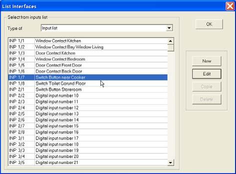 TELETASK Handbook PROSOFT > I Interfaces: Inputs and other This list gives an overview of the TELETASK individual digital inputs used in your project.
