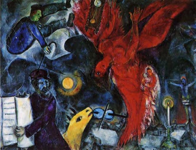 Themes in Chagall s work often include the persecution of the Jews, the central theme of The Fallen Angel.