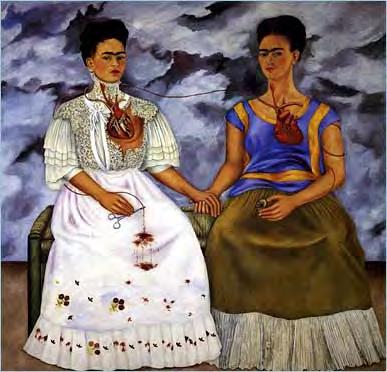 Frida Khalo s life was marked by suffering from physical infirmaties and a turbulent marriage to Diego Rivera.