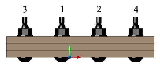 from the center of the bolt pattern toward the edge. Even so, the elastic interactions between bolts may still exist and affect the residual preloads in the bolts.