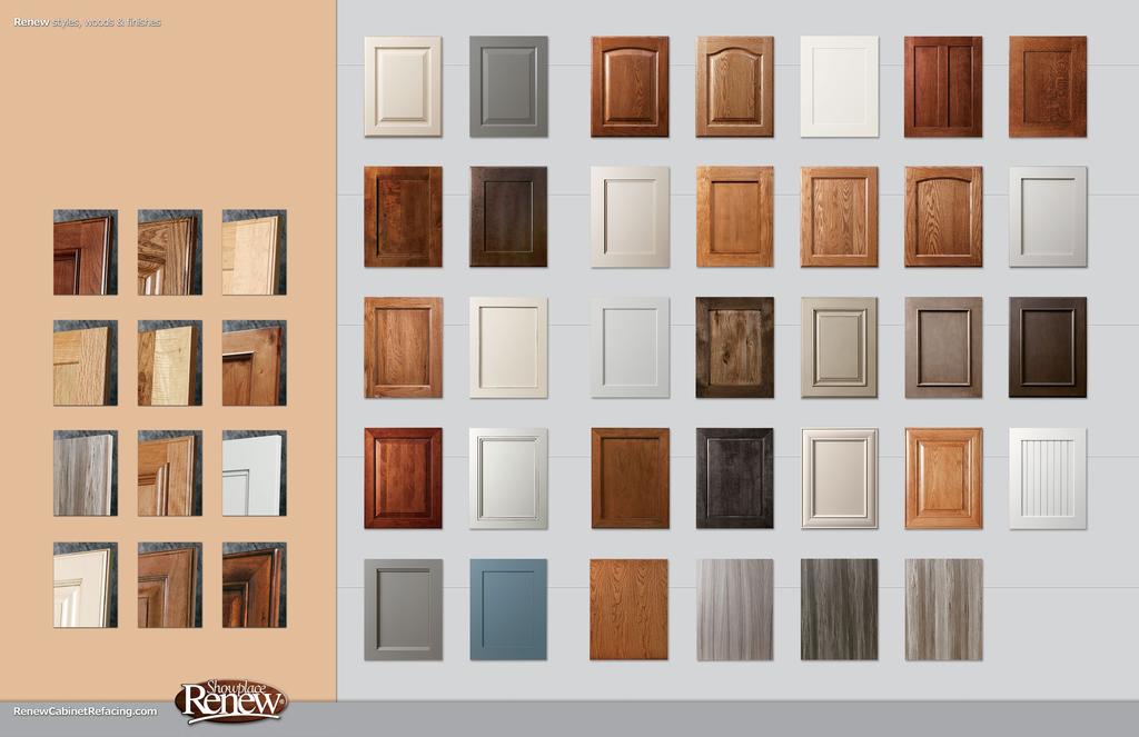 Welcome to an overview of the Showplace Renew door styles, wood species and finish options. As you ll soon see, there are a lot of choices in front of you.