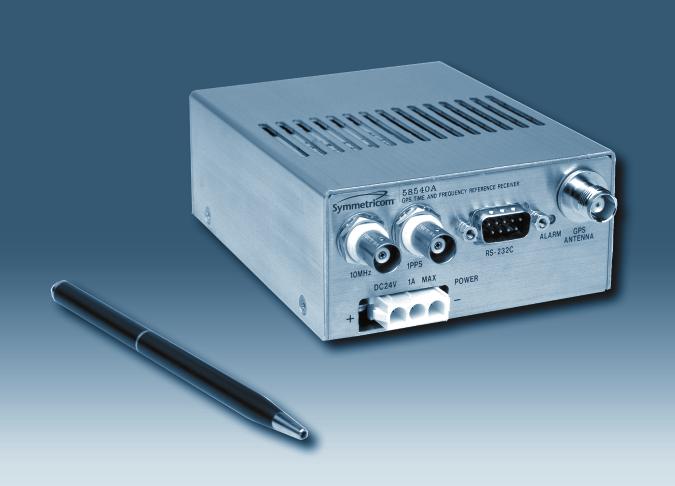 with respect to UTC (USNO MC) Compatible with 58531A GPS timing receiver analysis and control software The 58540A is a cost-effective source of highly accurate time and frequency signals referenced