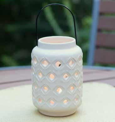 LANTERNS Shed some light on your next soirée with the warm glow