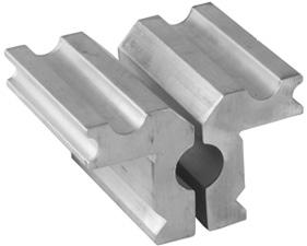 #39 AR-15 Barrel Vise Jaws #795-015-100 In use, the Barrel of the AR-15/M16 is placed between the matching circular milled cuts in the Barrel Vise Jaws and is held securely as the two halves are