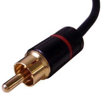 Fig. 5. An RCA or phono plug. An RCA plug connects to an RCA jack (Fig. 6).