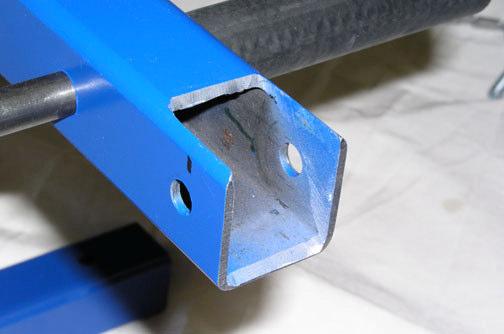 The inner roller is positioned in the beam toward the top of the photo.