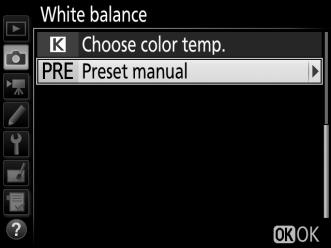 Managing Presets Copying White Balance from a Photograph Follow the steps below to copy a value for white