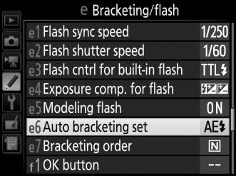 Choose in situations in which it is difficult to set exposure, flash level (i-ttl and, where supported, auto aperture flash control modes only; see pages 149, 283,