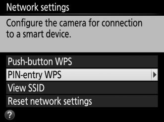 Smart device: Select WPS button connection in the Wi-Fi settings menu.