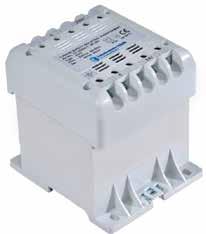 Single Phase Transformer Single phase Encapsulated DIN Transformer EPD Control, safety and isolating single-phase transformers with IP20 protection index.