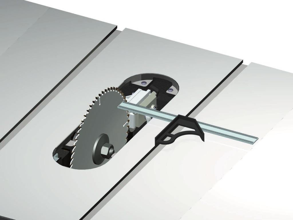 Making Adjustments to Your Saw Now rotate the blade until the point you marked is just above the table but toward the back of the saw. Repeat the measurements above (see Fig. 51).