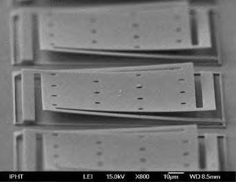 DOI.516/irs013/i3.4 technology based on the Surface Micromachining technology. The pixels will be realized as freehanging membranes at the top of a Si wafer.