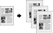 Zoom In/Out: Manually adjust the size of your copies from 25% to 400%. Select a percentage to reduce or enlarge your copy.
