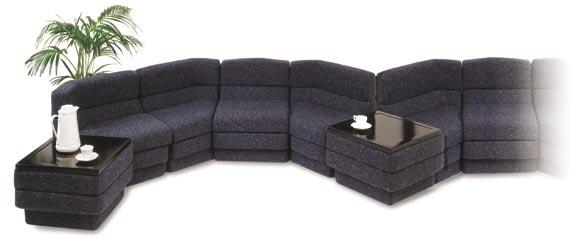Lounges SL28 Corner Lounge Chair Grey Mix h710 x w1250 x d590 x s/h350 SL27 Lounge Chair Grey