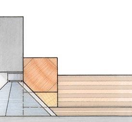 Lay out the octagon on the top of a post, then place the post in the tapering/chamfering jig (see drawing, above).