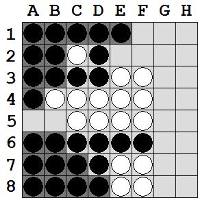 The player who has the most discs with his color flipped up, wins the game. Figure 1: The initial position. 3. How strongly can Othello be played by a Monte Carlo-based AI player?