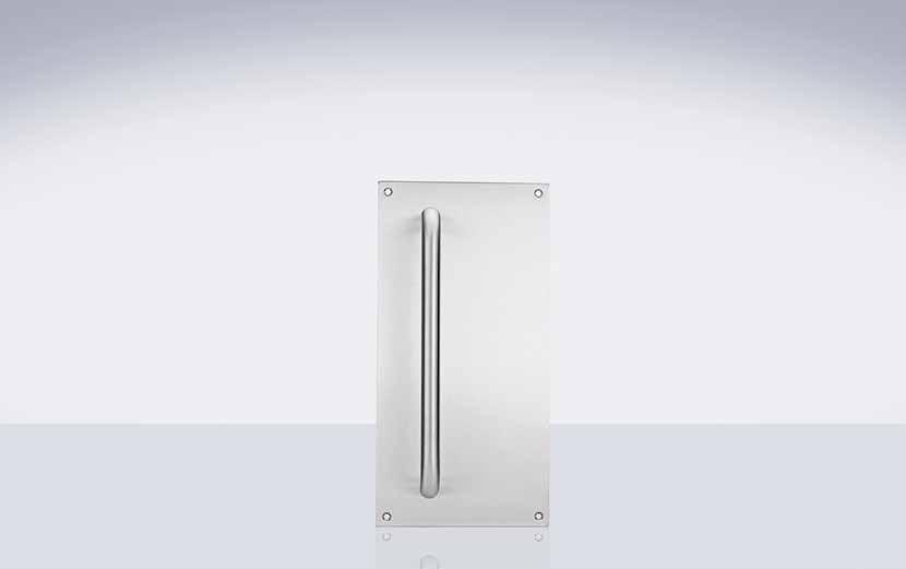 208/209 P4 Square Corner Push/Pull Plates Application The 208/209 Series Door Furniture are 2mm thick stainless steel plates with 2mm radius corners.