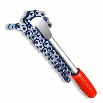 They re simple to use by wrapping the chain around any object and after a turn, just back the tool up in the opposite direction and it will grab again in a new