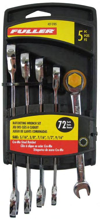 FULLER RATCHETING WRENCH SETS FULLER offers a variety of ratcheting wrench sets in both SAE and metric.