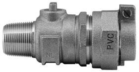 3 FB1002-4-NL FB1002 Ballcorp - AWWA/CC Taper Thread Inlet<br/> by Pack Joint Outlet for PVC Pipe Body Outlet<br/> Valve Size Inlet Size Outlet Size Threads FB1002-3-NL 3/4" 3/4" 3/4" 1" Flare Copper